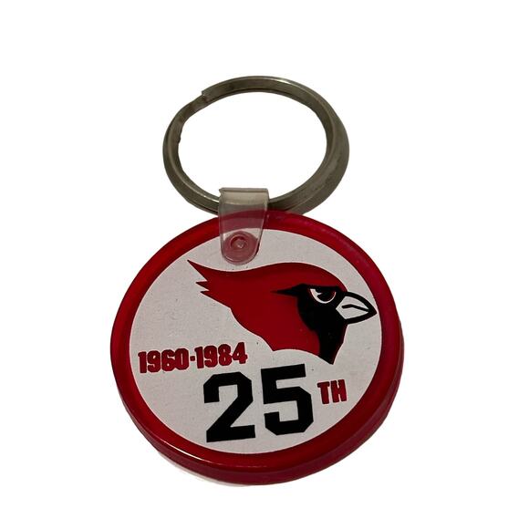 Vintage Cardinals 25th‎ Anniversary Keychain 1960-1984 Team Souvenir - Picture 1 of 7